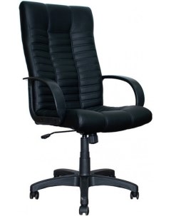Офисное кресло KP 11 КОМБИ ткань рогожка С черная эко кожа черная ЭКО 1 King style