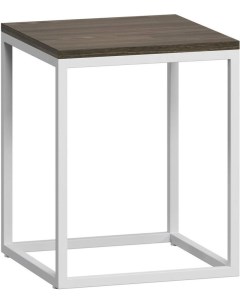 Журнальный стол Бервин 3 серый с белым основанием br020306 Loftyhome