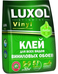 Клей обойный винил 180 г пакет standart Luxol