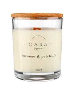 Свеча в стекле Incense Patchouli 150 Casa leggera
