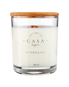 Свеча в стекле Milk Honey 150 Casa leggera