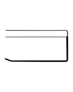 Держатель на полку для бумажных полотенец подвесной, металл, 20,5*10,5 см, черный MARMITON /96 Marmiton