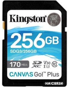Карта памяти Canvas Go Plus SDXC 256GB Kingston