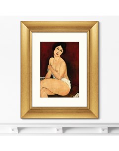 Репродукция картины в раме la belle romaine 1917г красный 40x50 см Картины в квартиру