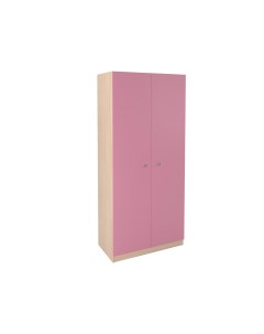 Шкаф прямой 45 дуб молочный розовый розовый 90x45x200 см Рв-мебель