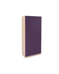 Шкаф прямой 45 дуб молочный фиолетовый фиолетовый 90x45x200 см Рв-мебель