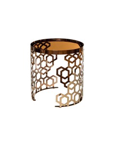 Стол geometric amber 37099 3 золотой 50 см Garda decor