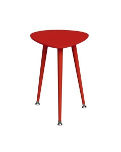 Приставной стол капля монохром красный 43 0x58 0x50 0 см Woodi