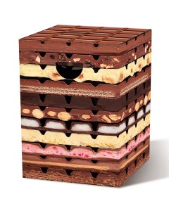 Табурет картонный chocolate мультиколор 32x44x32 см Remember