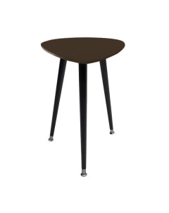 Приставной столик капля коричневый 43x58x50 см Woodi