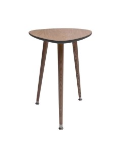 Приставной столик капля коричневый 43x58x50 см Woodi