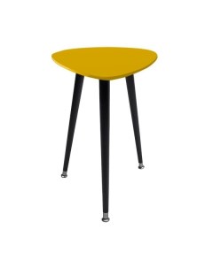 Приставной столик капля желтый 43x58x50 см Woodi