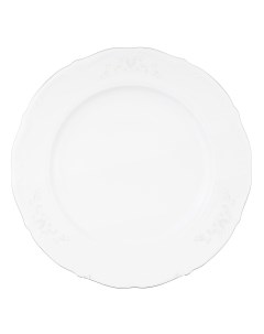 Блюдо круглое свадебный узор белый Repast