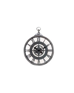 Часы настенные круглые черный 40x52x5 см Garda decor
