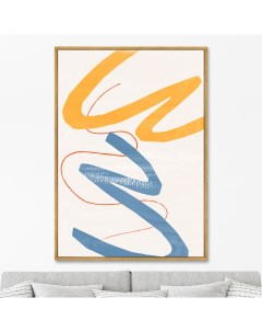 Репродукция картины на холсте color vibes no 3 2021г мультиколор 75x105 см Картины в квартиру