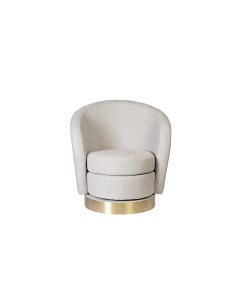 Кресло вращающееся napoli серый 76x76x76 см Garda decor
