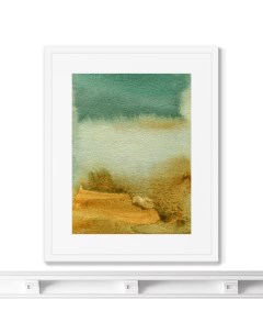 Репродукция картины в раме water eadge at the river bank мультиколор 42x52 см Картины в квартиру