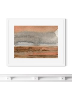 Репродукция картины в раме earth colors no2 коричневый 52x42 см Картины в квартиру