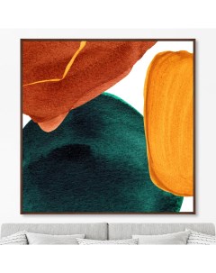 Репродукция картины на холсте forms and colors composition no15 мультиколор 105x105 см Картины в квартиру