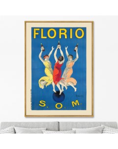 Репродукция картины на холсте florio 1911г мультиколор 75x105 см Картины в квартиру