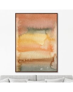 Репродукция картины на холсте hot summer evening sky оранжевый 75x105 см Картины в квартиру