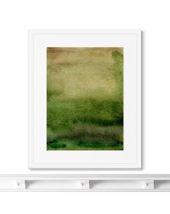 Репродукция картины в раме pond in july зеленый 42x52 см Картины в квартиру