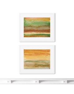 Набор из 2 х репродукций картин в раме landscape colors no10 мультиколор 52x42 см Картины в квартиру
