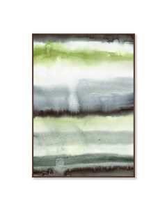Репродукция картины на холсте sunny sky after the storm зеленый 105x145 см Картины в квартиру