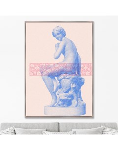 Репродукция картины на холсте hidden beauty 2022г мультиколор 75x105 см Картины в квартиру