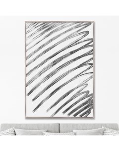 Репродукция картины на холсте compresed desire 2021г черный 75x105 см Картины в квартиру