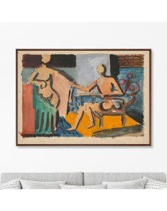 Репродукция картины на холсте atelier 1930г коричневый 105 0x75 0 см Картины в квартиру