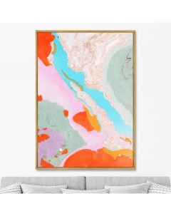 Репродукция картины на холсте river in the namib desert 2021г мультиколор 75x105 см Картины в квартиру