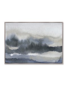 Репродукция картины на холсте forest after the rain серый 105x75 см Картины в квартиру