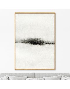 Репродукция картины на холсте winter etude no 1 2021г белый 75x105 см Картины в квартиру