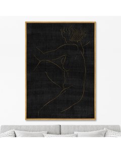Репродукция картины на холсте twenty five nudes pl 02 1930г черный 75x105 см Картины в квартиру