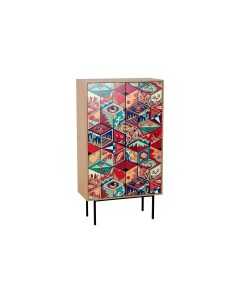 Шкаф 2 дверный boho color мультиколор 84x150x40 см Ogogo