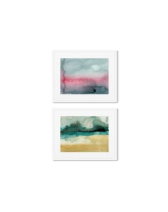 Набор из 2 х репродукций картин в раме landscape colors no9 мультиколор 52x42 см Картины в квартиру
