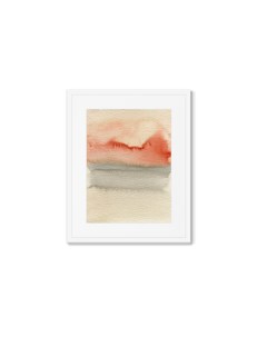 Репродукция картины в раме sunset over the water мультиколор 42x52 см Картины в квартиру