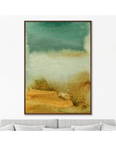 Репродукция картины на холсте water eadge at the river bank мультиколор 75x105 см Картины в квартиру