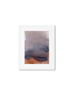 Репродукция картины в раме lake in the rain мультиколор 42x52 см Картины в квартиру