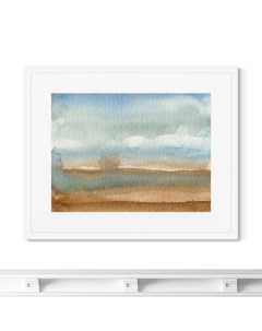 Репродукция картины в раме valley landscape мультиколор 52x42 см Картины в квартиру
