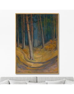 Репродукция картины на холсте forest 1925г мультиколор 75x105 см Картины в квартиру