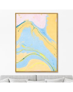 Репродукция картины на холсте mississippi river delta 2021г мультиколор 75x105 см Картины в квартиру