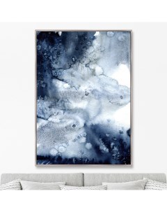 Репродукция картины на холсте constellation синий 75x105 см Картины в квартиру