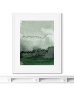 Репродукция картины в раме cloud over the hills мультиколор 42x52 см Картины в квартиру