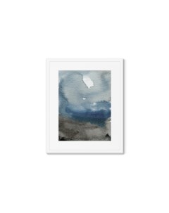 Репродукция картины в раме sky after the rain синий 42x52 см Картины в квартиру