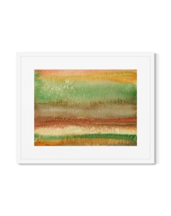 Репродукция картины в раме summer landscape in layers мультиколор 42x52 см Картины в квартиру
