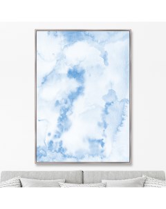 Репродукция картины на холсте the sky голубой 75x105 см Картины в квартиру