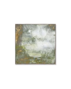 Репродукция картины на холсте lake deep in the jungle мультиколор 105x105 см Картины в квартиру