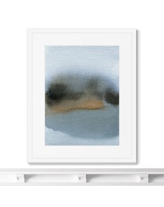 Репродукция картины в раме lakeside late evening мультиколор 42x52 см Картины в квартиру